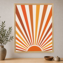 Wallity Pintura Decorativa en Lienzo Enmarcada 45 x 60 cm Multicolor